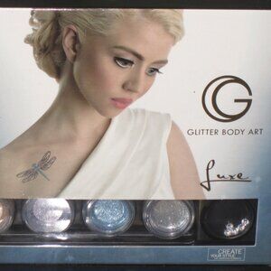 Glitter Tattoo Body Art Kit -with Swarovski Crystals -Great Gift!